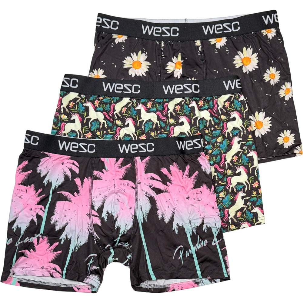 WeSC Boxer Briefs / Underwear - NEW Mens Size XL 3-Pack Multicolor - #47379-H1